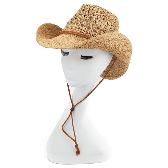 7268 Adult Sun Straw Western Cowboy Hat